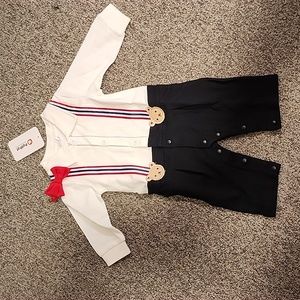 Patpat Onsie pants n suspenders 0-3 months